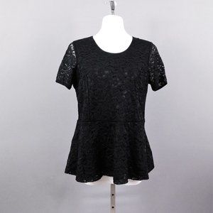 Jessica London Women Shirt Black 12